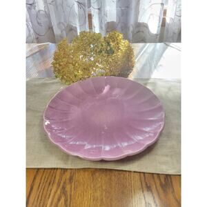 Vintage Red Wing Art Pottery Tray 48, Orchid Pink Speckled 12-1/2"